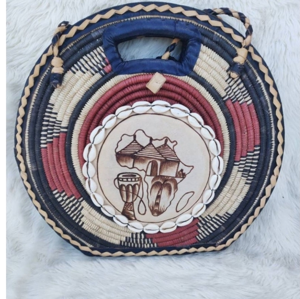 Wicker Round Rattan Circle Bag